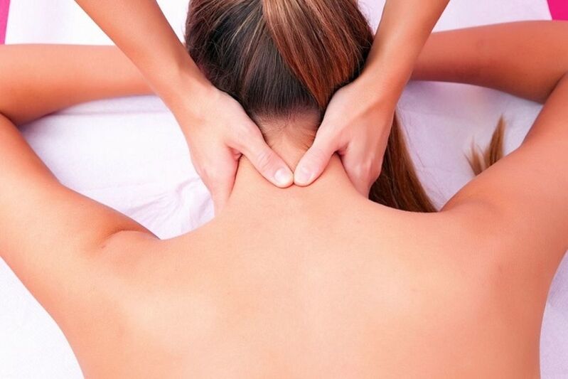 massagem no pescoço para osteocondrose